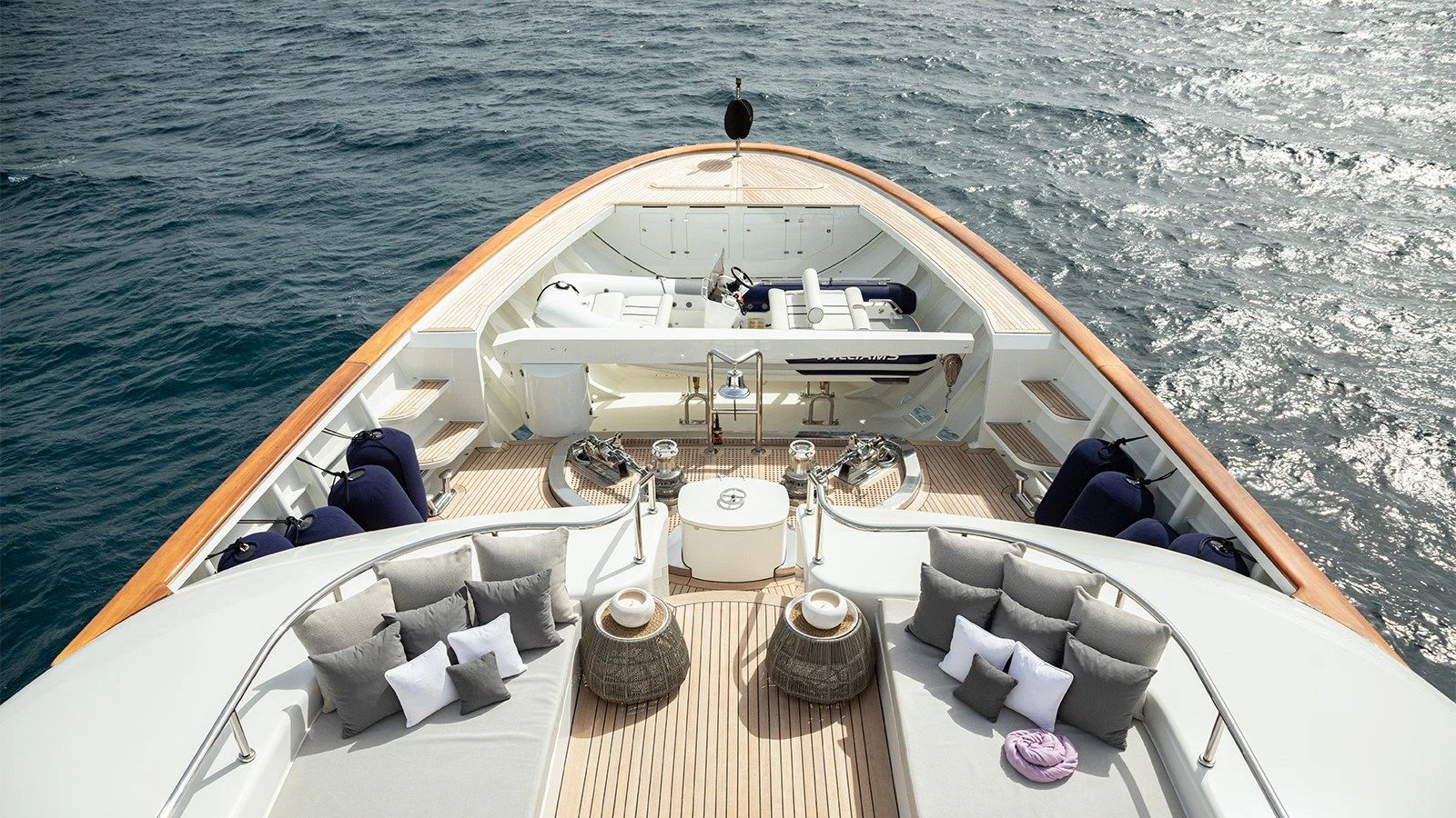 a boat on the water aboard INCAL Yacht for Sale