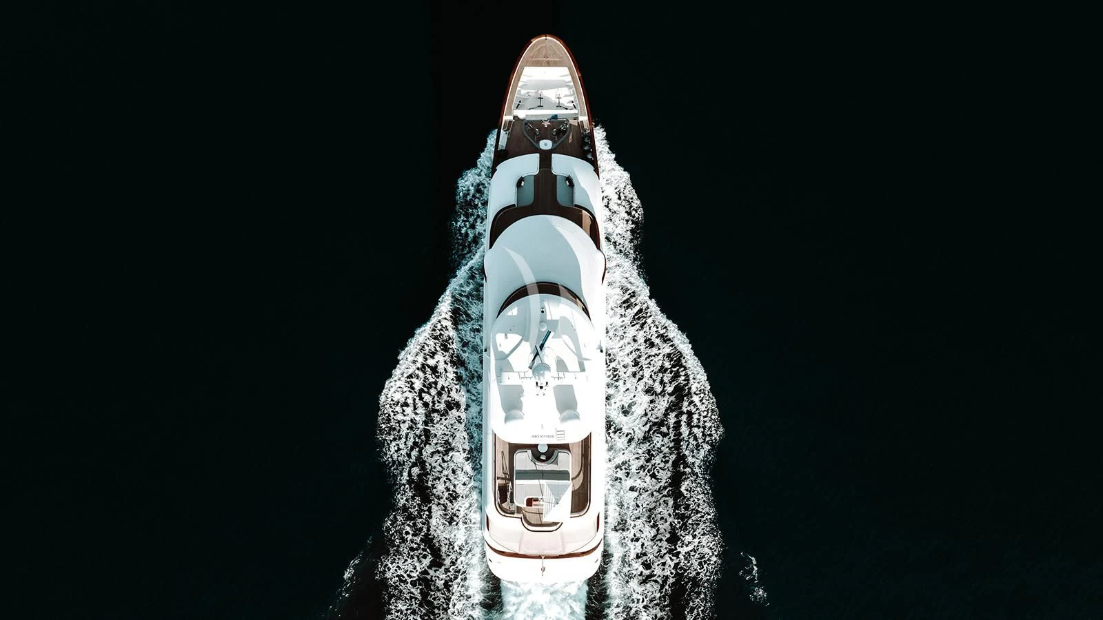 a space shuttle on a black background aboard INCAL Yacht for Sale