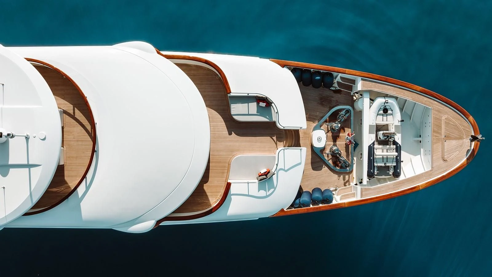a satellite in space aboard INCAL Yacht for Sale