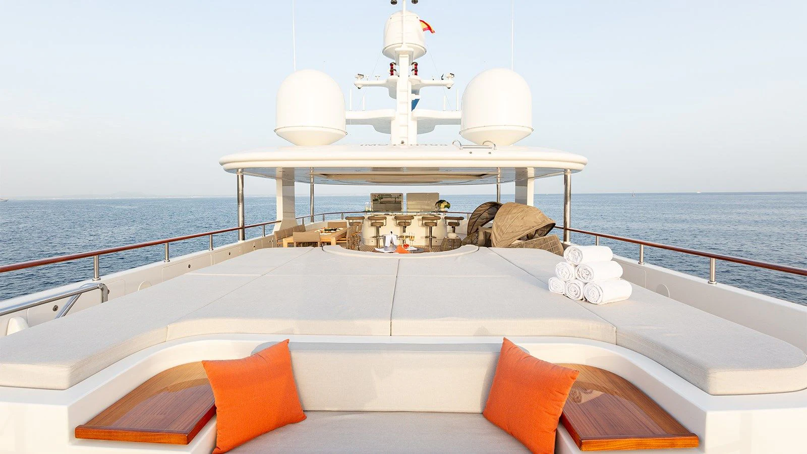 a boat on a body of water aboard INCAL Yacht for Sale