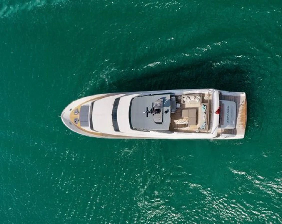 a boat in the water aboard ASTONISH Yacht for Sale