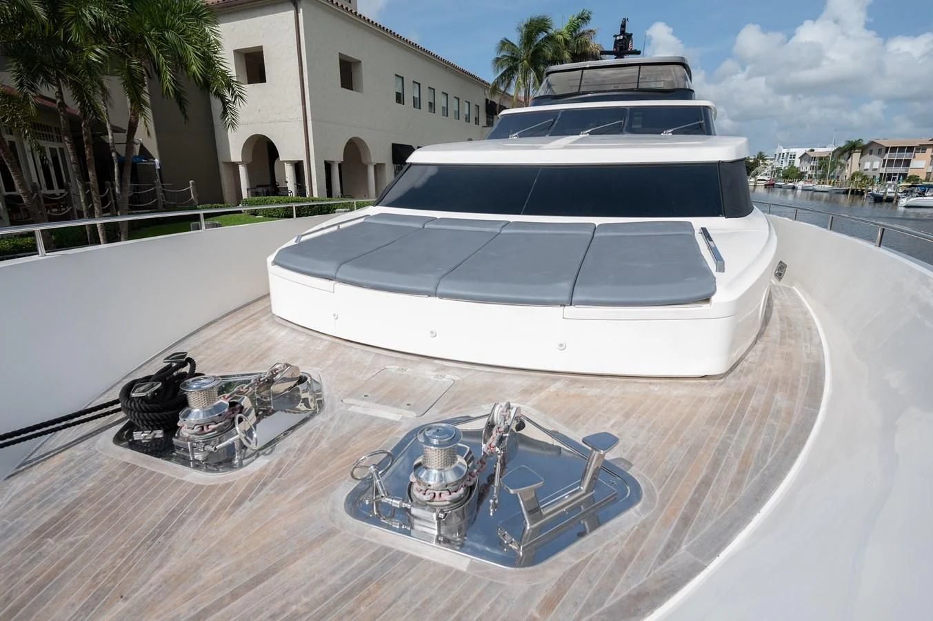 a boat on a dock aboard ASTONISH Yacht for Sale