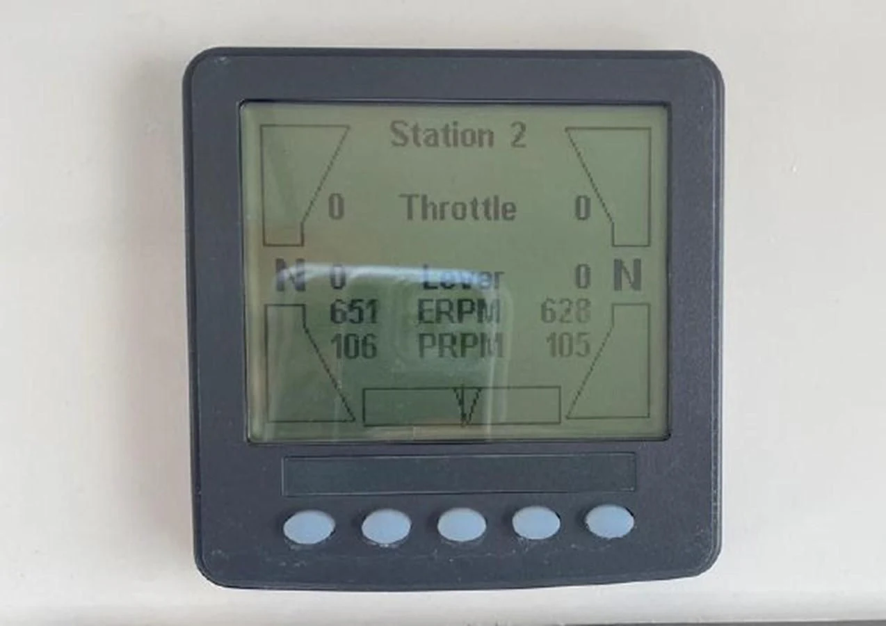 a rectangular electronic device aboard ASTONISH Yacht for Sale