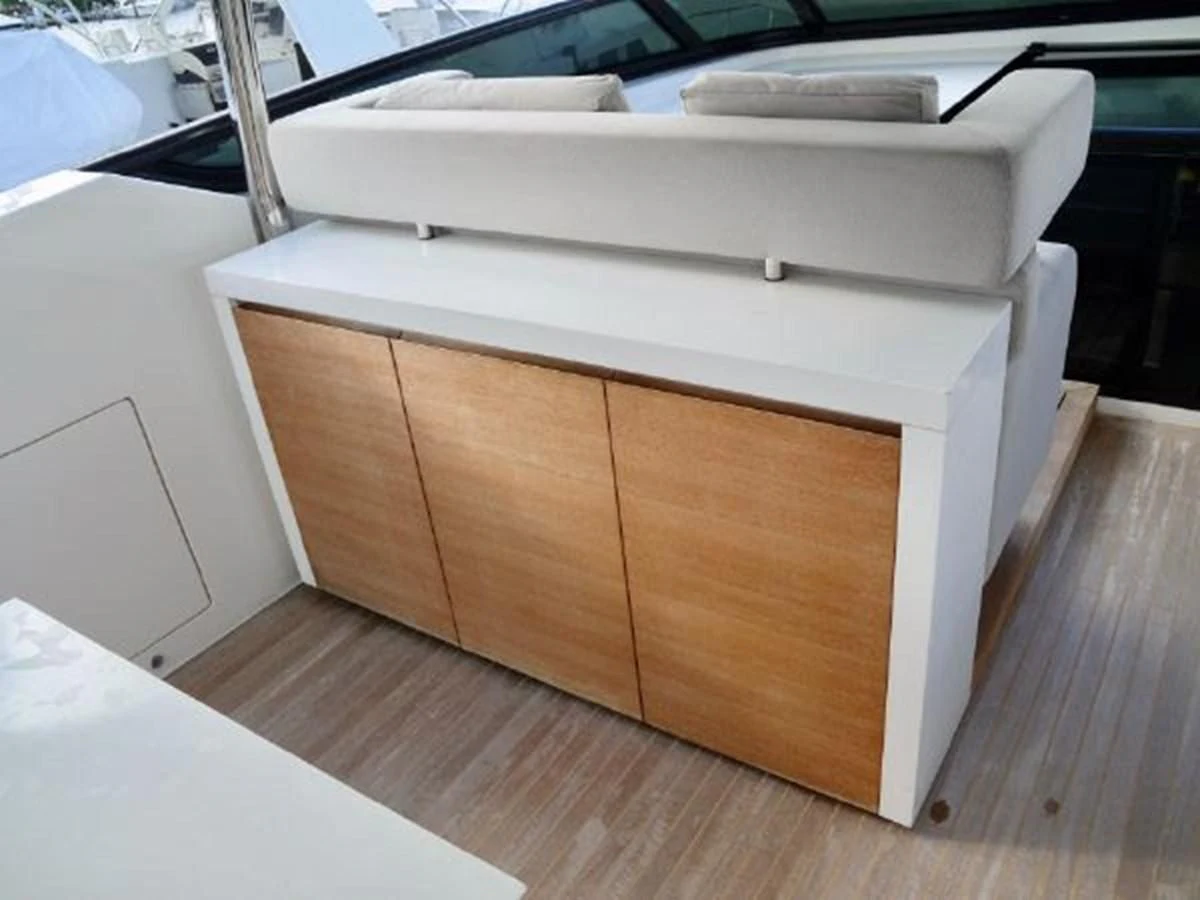 a white rectangular object with a black handle aboard ASTONISH Yacht for Sale