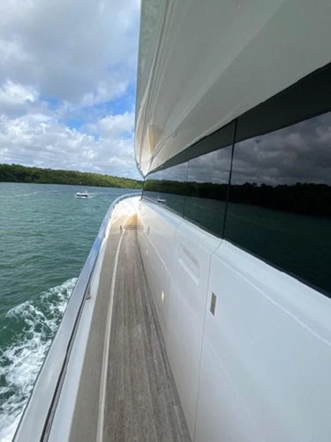 a boat on the water aboard ASTONISH Yacht for Sale