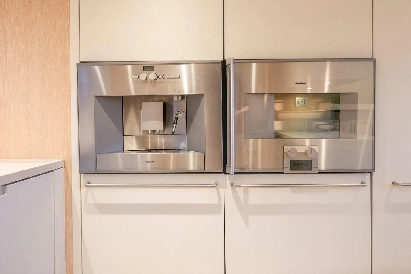 a kitchen with two ovens aboard ASTONISH Yacht for Sale