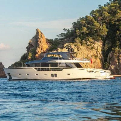 a boat in the water aboard BELLE DE NUIT Yacht for Sale