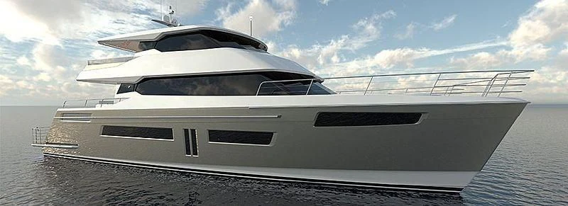 a white yacht on the water aboard RUA MOANA Yacht for Sale