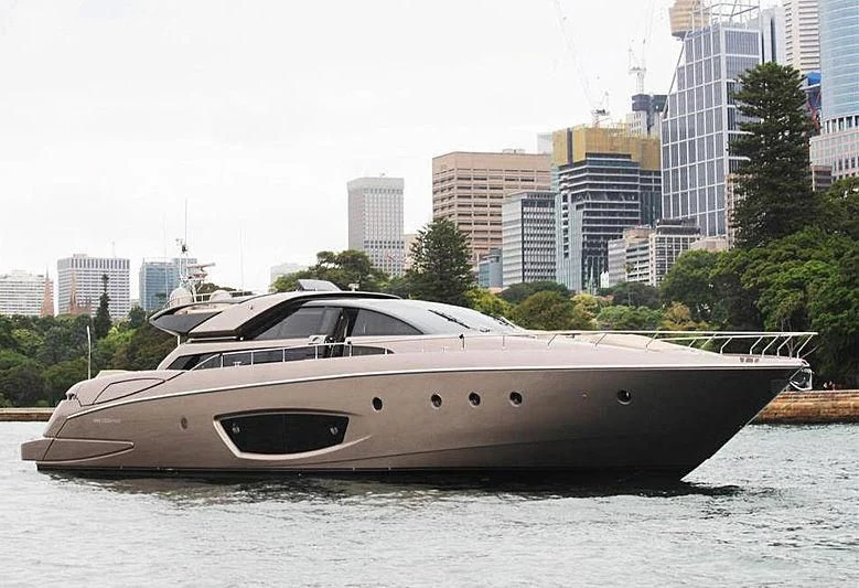 a boat on the water aboard BUCEPHALUS Yacht for Sale