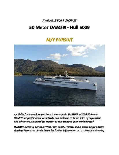 graphical user interface aboard PURSUIT Yacht for Sale