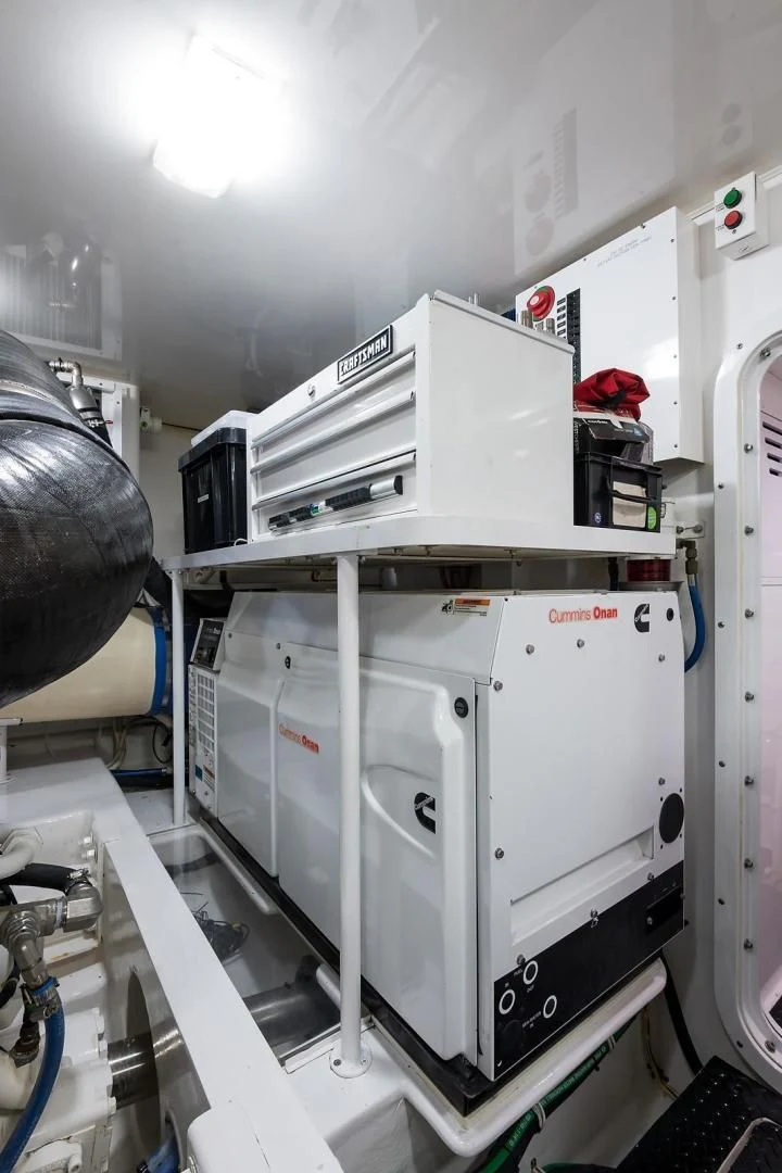 a machine with a large ball aboard LAST CALL Yacht for Sale