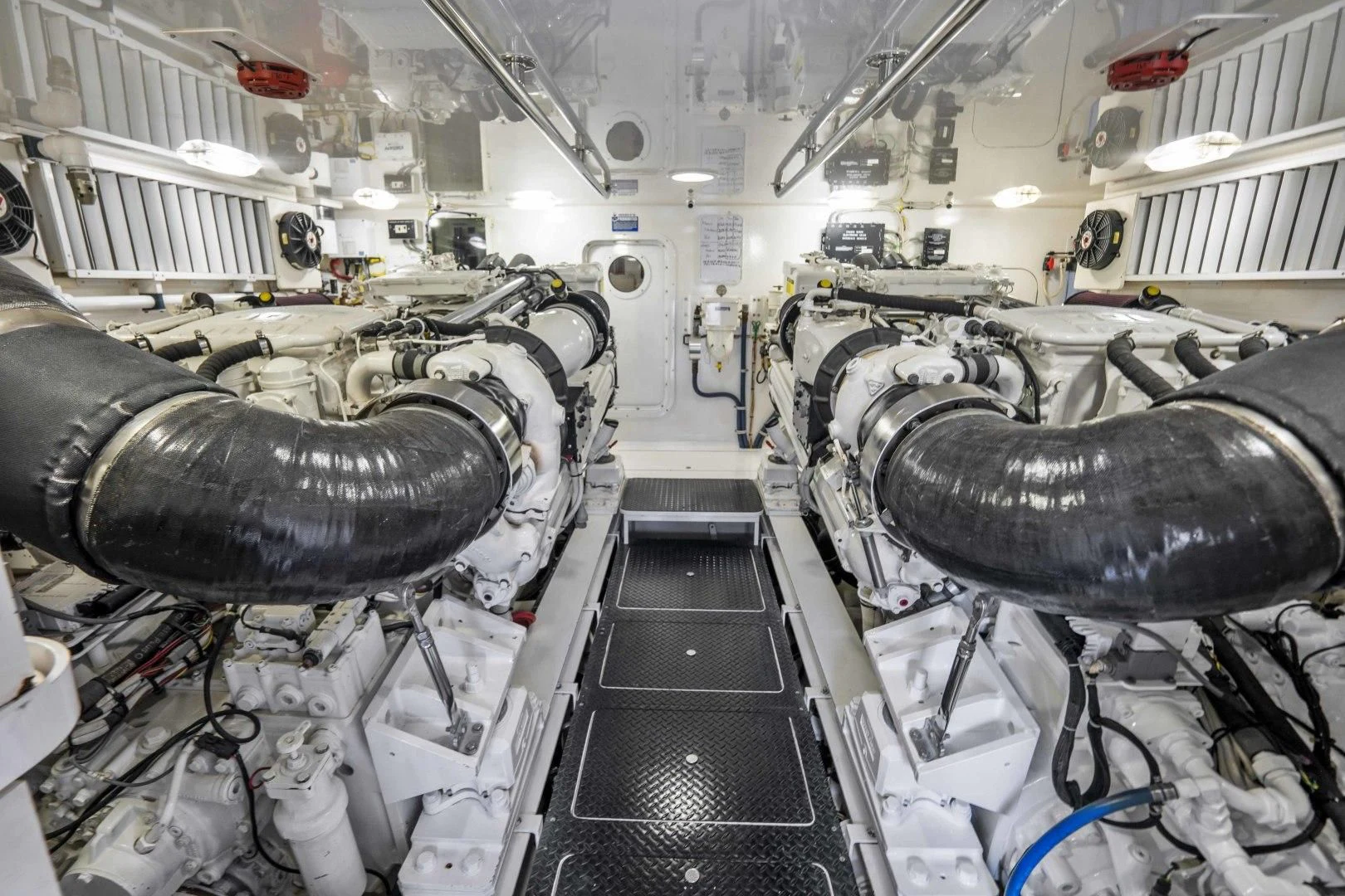 a large machine with many wires aboard LAST CALL Yacht for Sale