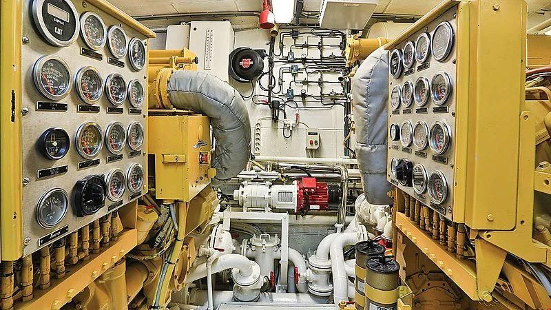 a person working in a factory aboard NORDIC STAR Yacht for Sale
