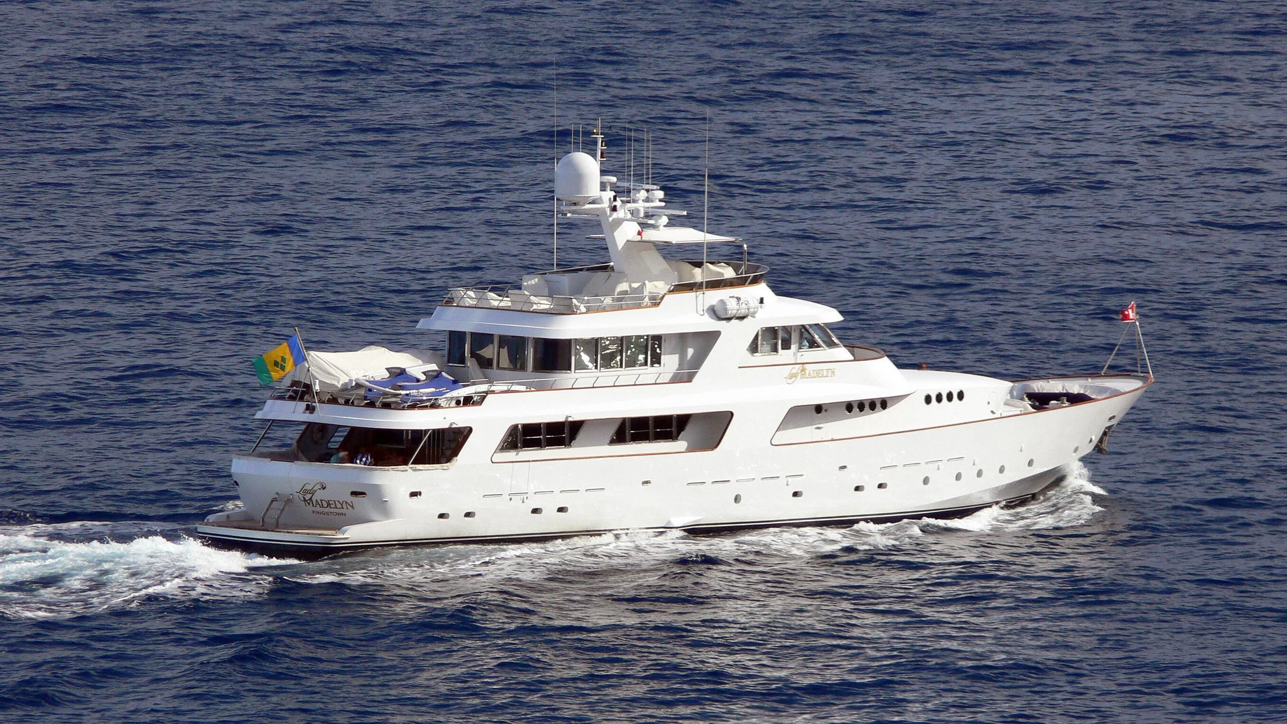 a white yacht on the water aboard NORDIC STAR Yacht for Sale