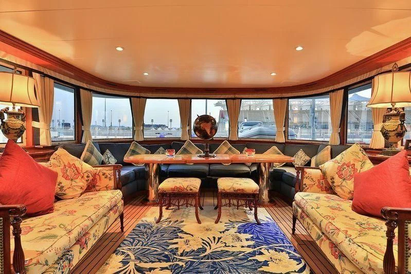 a person driving a car aboard NORDIC STAR Yacht for Sale