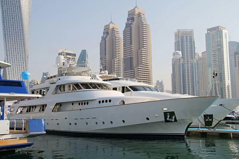 a white yacht in the water aboard NORDIC STAR Yacht for Sale