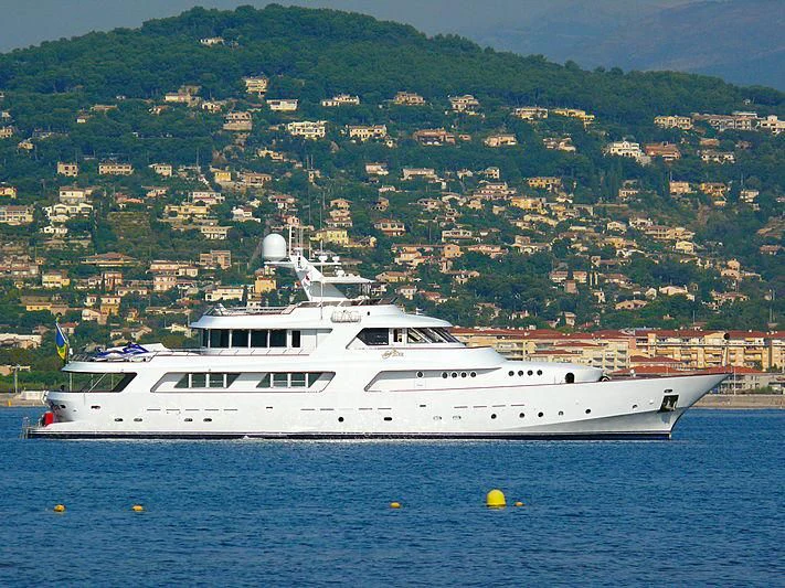 a white yacht in the water aboard NORDIC STAR Yacht for Sale