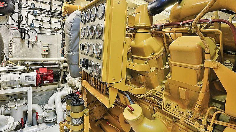 a large machine with pipes aboard NORDIC STAR Yacht for Sale
