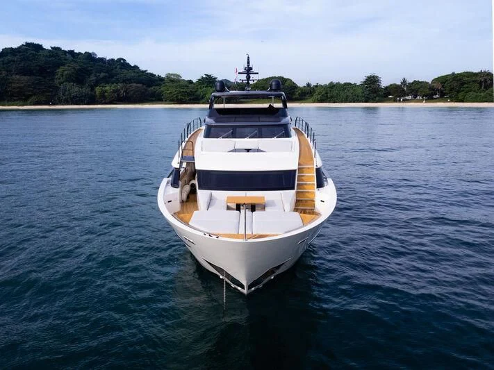 a boat on the water aboard DA MOON Yacht for Sale