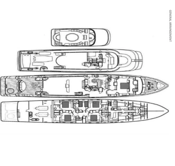 diagram aboard GRADE I Yacht for Charter