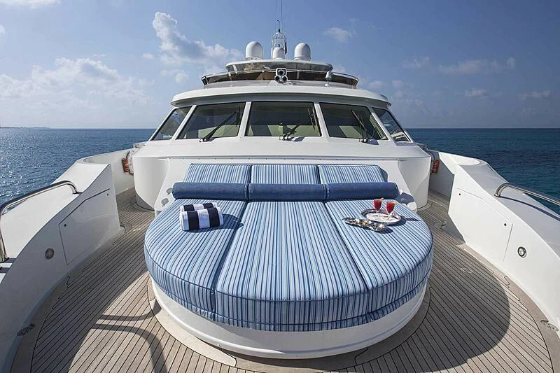 a boat on a dock aboard GRADE I Yacht for Charter