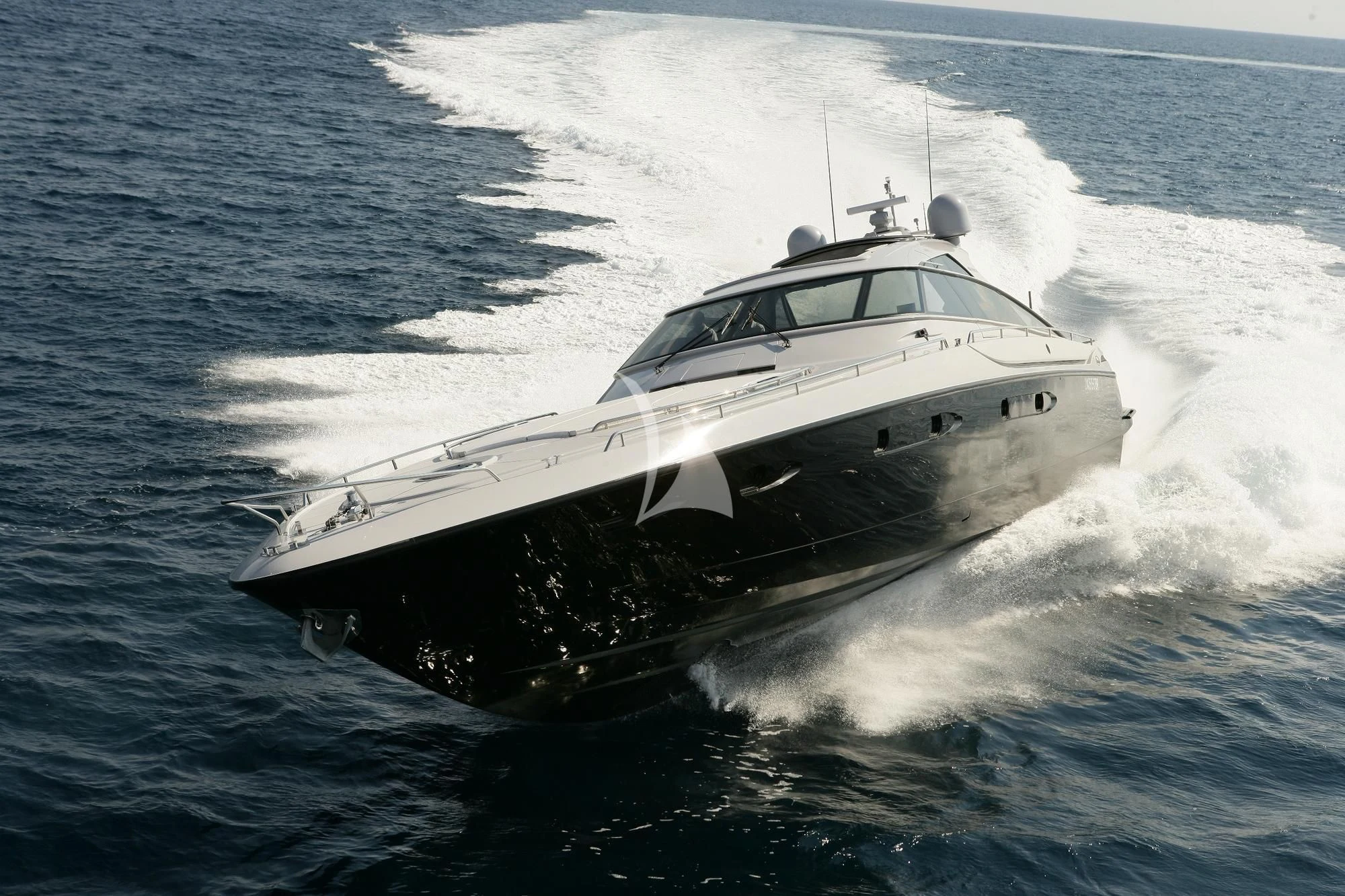 a white yacht in the water aboard SUR L'ONDE 2 Yacht for Sale