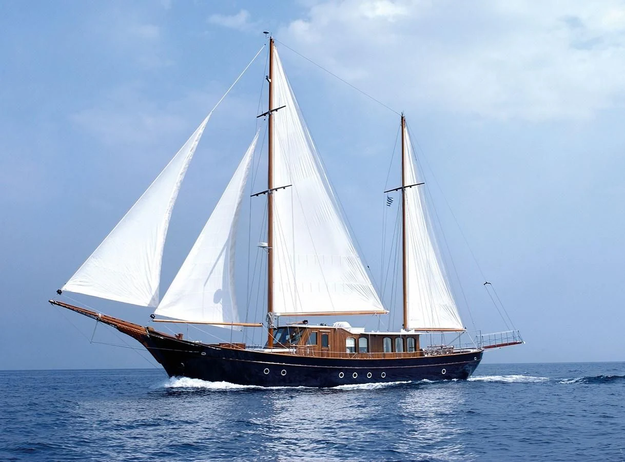 a sailboat on the water aboard LIANA H Yacht for Charter