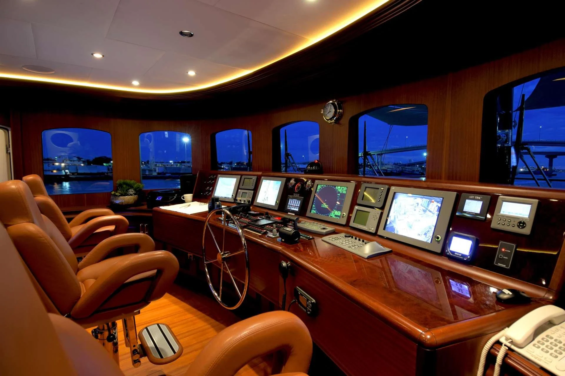 a room with many computers aboard OMNIA 1 Yacht for Sale