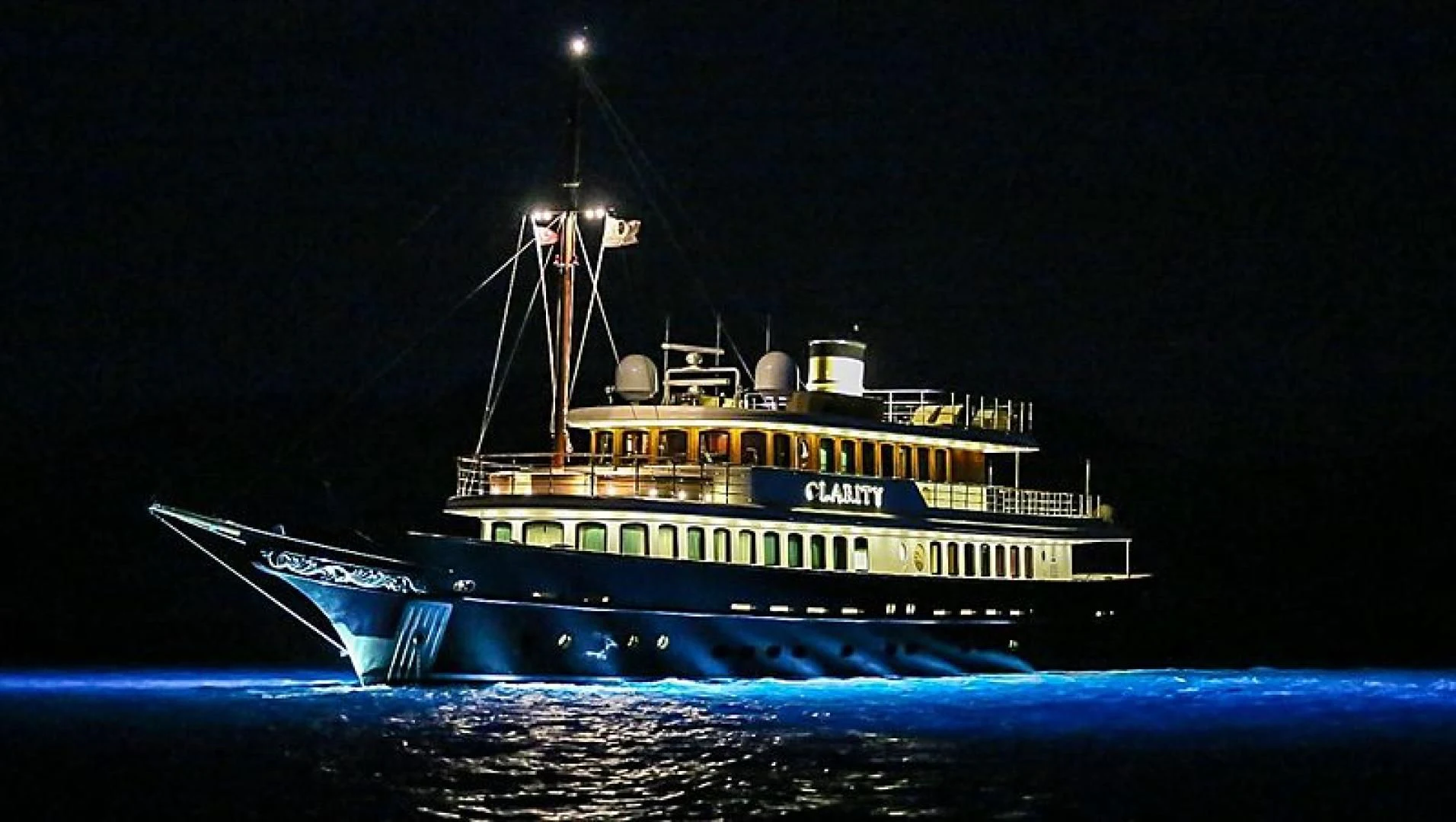 a boat on the water aboard OMNIA 1 Yacht for Sale