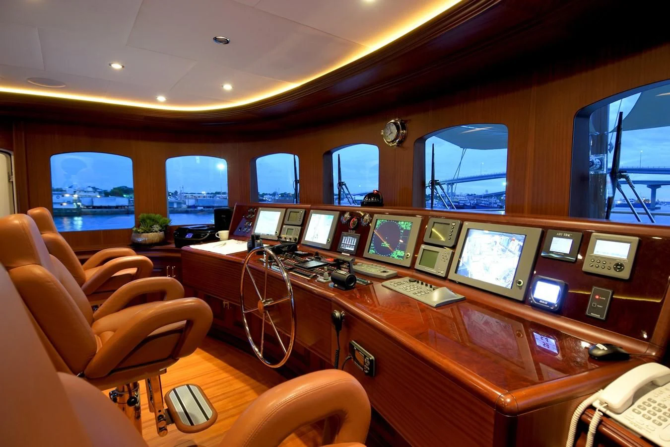 a room with many computers aboard OMNIA 1 Yacht for Sale