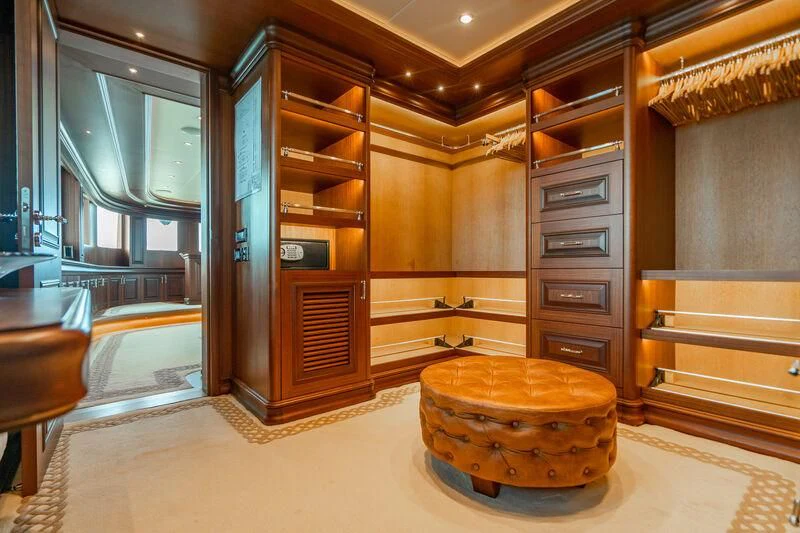 a room with a large round bowl aboard OMNIA 1 Yacht for Sale
