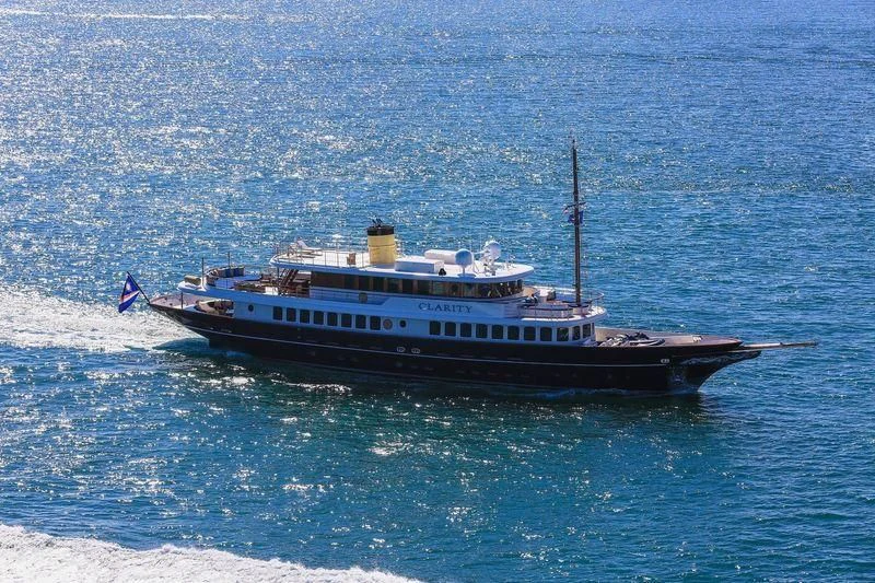 a boat in the water aboard OMNIA 1 Yacht for Sale