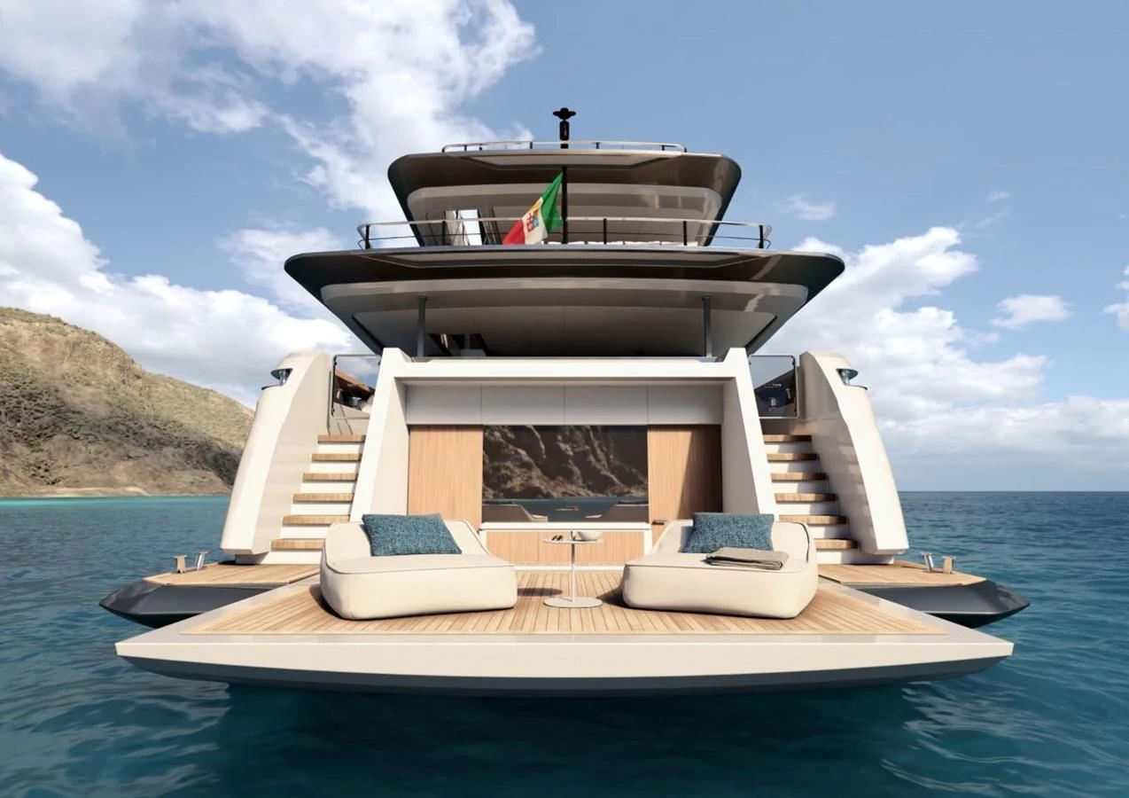 a boat on the water aboard HORIZON Yacht for Sale