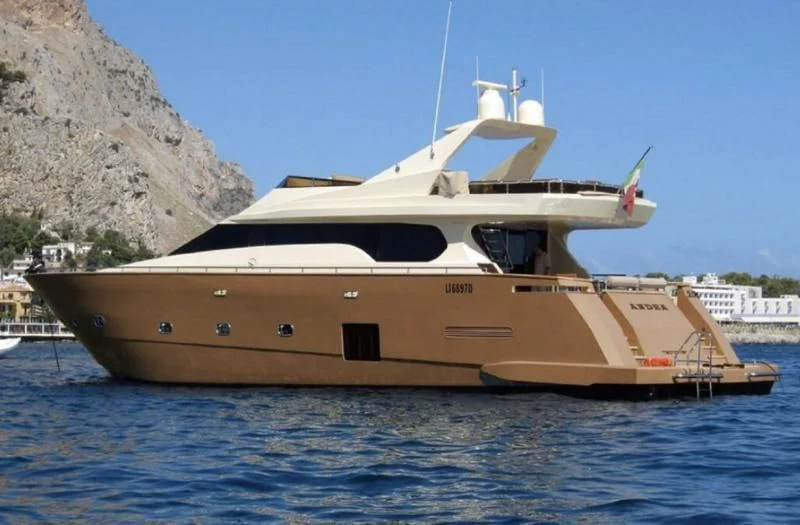 a boat in the water aboard ANDEA Yacht for Sale