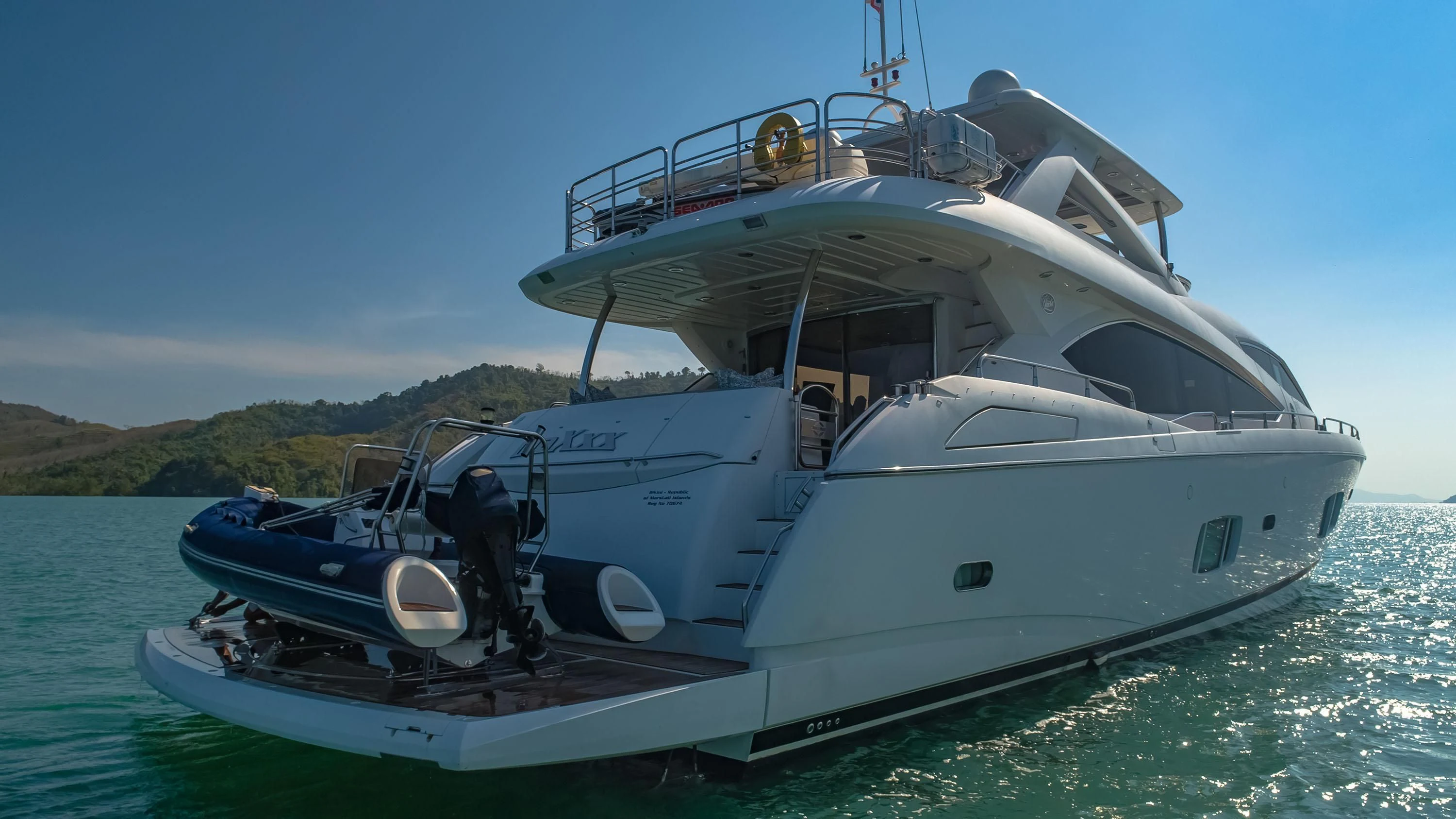 a boat on the water aboard ANDEA Yacht for Sale