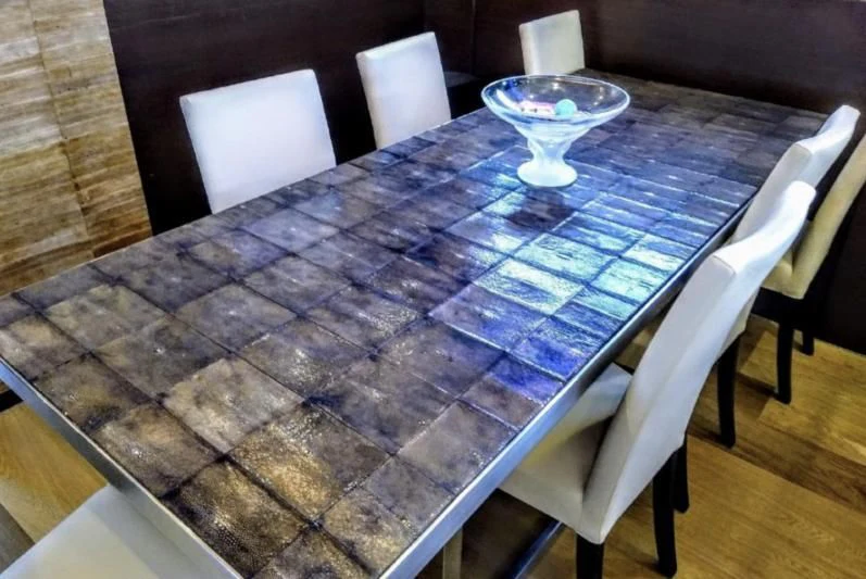 a table with chairs and a bowl on it aboard ANDEA Yacht for Sale