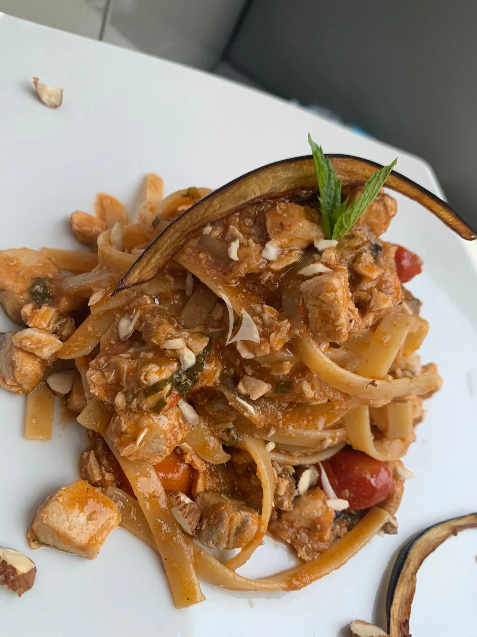 a bowl of food aboard ANDEA Yacht for Sale