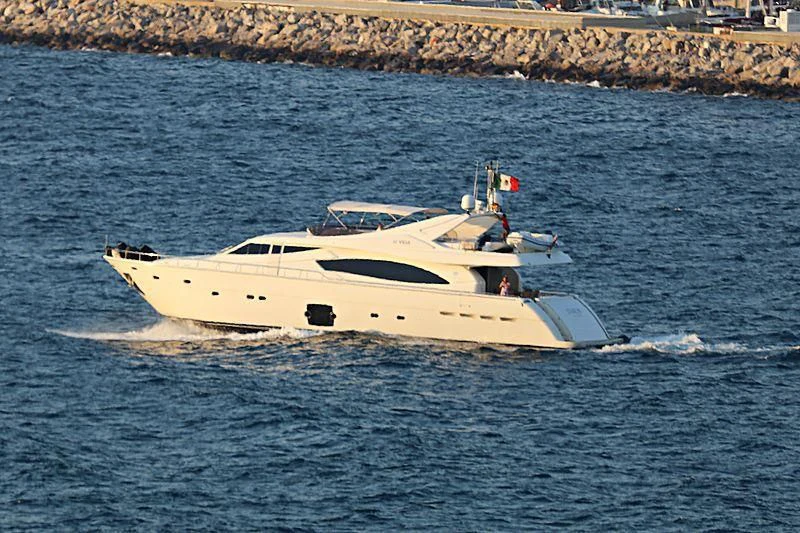 a boat on the water aboard S'VIDA Yacht for Sale