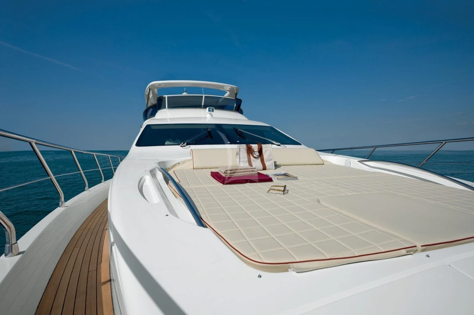 a boat on a boat aboard THOR Yacht for Sale