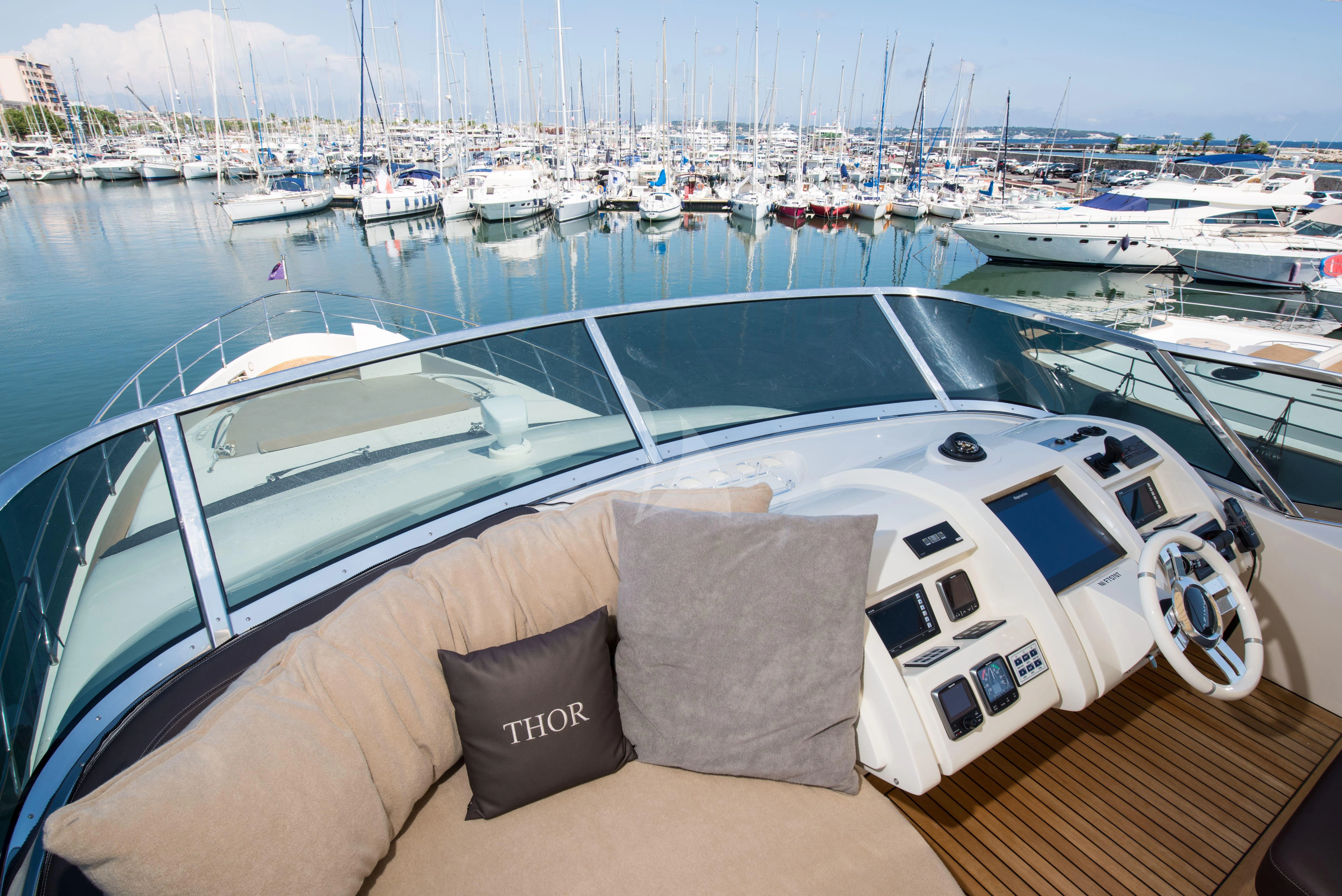 a boat on the water aboard THOR Yacht for Sale