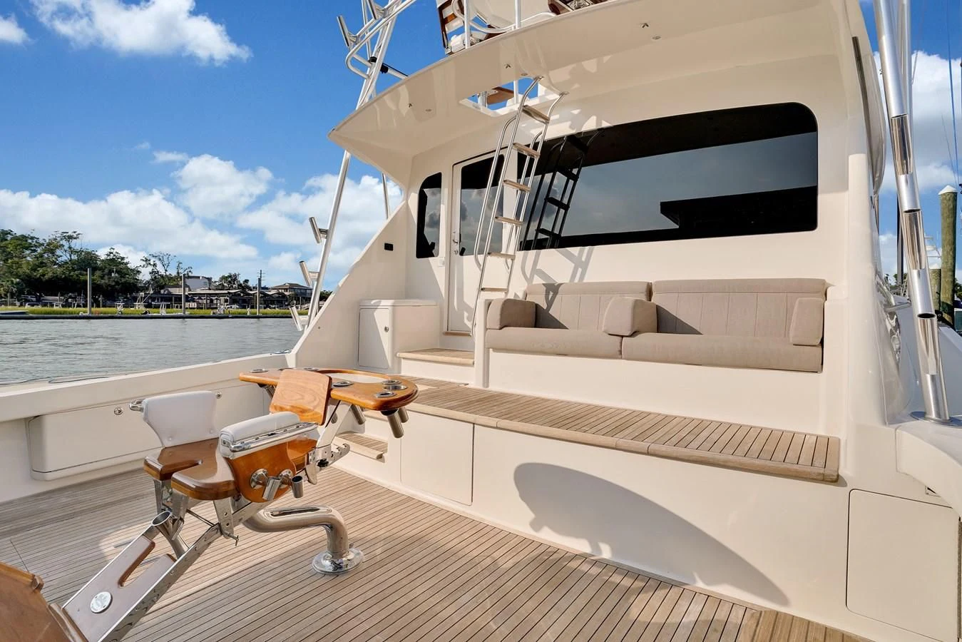 a boat on the water aboard RHINO FISH Yacht for Sale