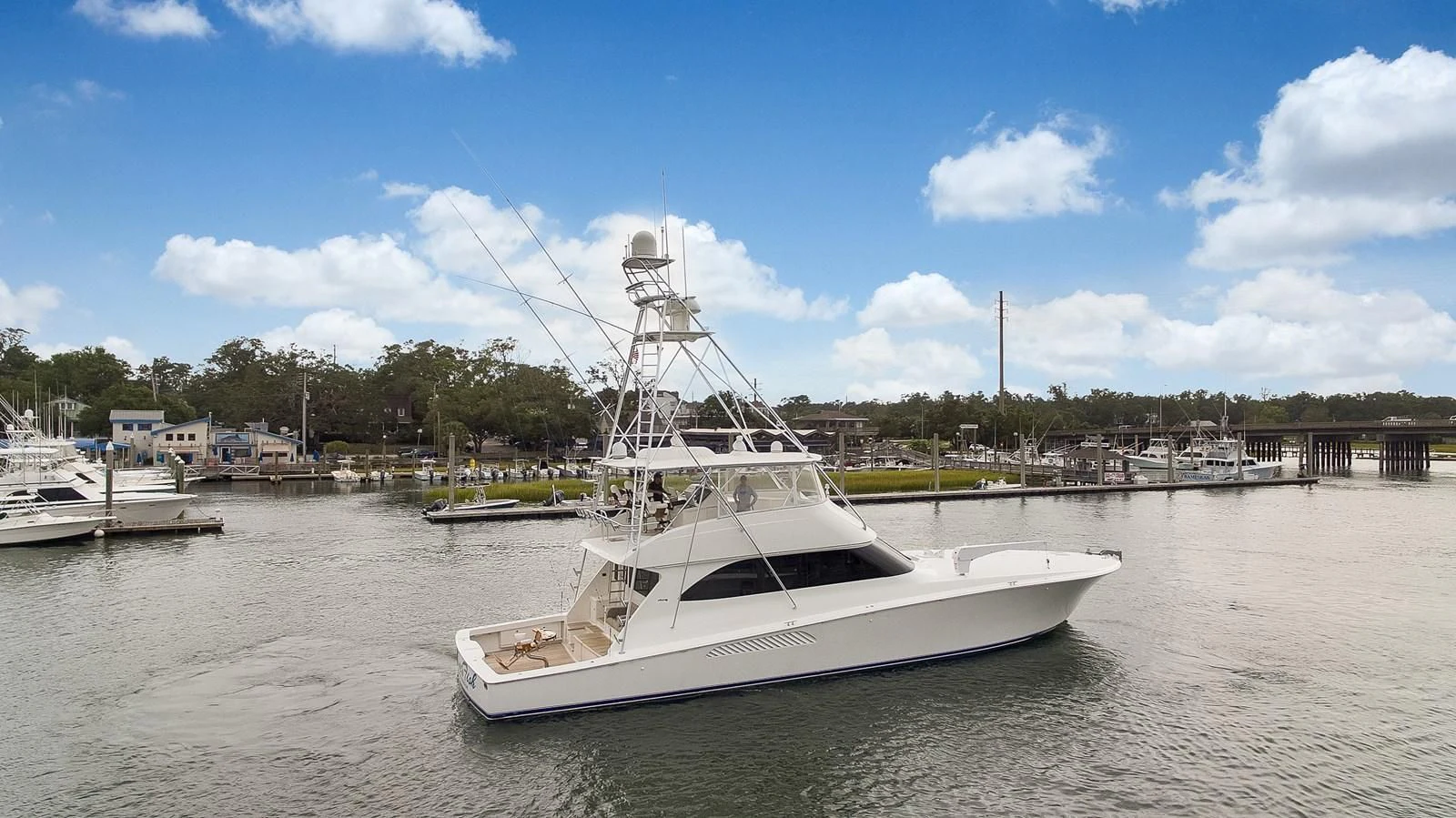a boat in the water aboard RHINO FISH Yacht for Sale