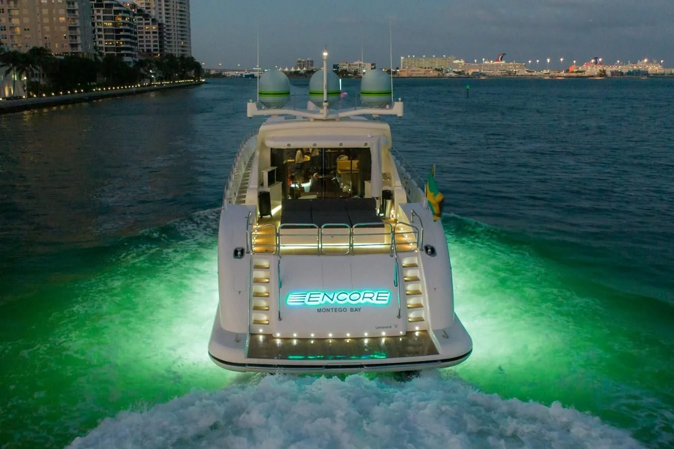 a boat on the water aboard ENCORE Yacht for Sale