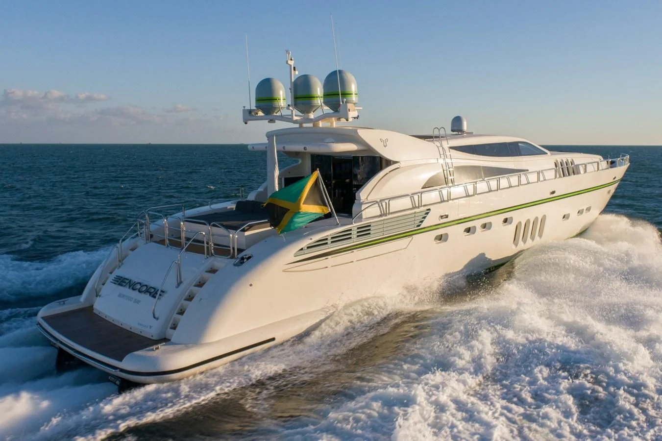 a boat on the water aboard ENCORE Yacht for Sale