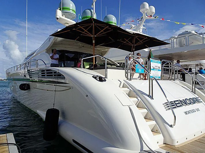 a boat with people on it aboard ENCORE Yacht for Sale