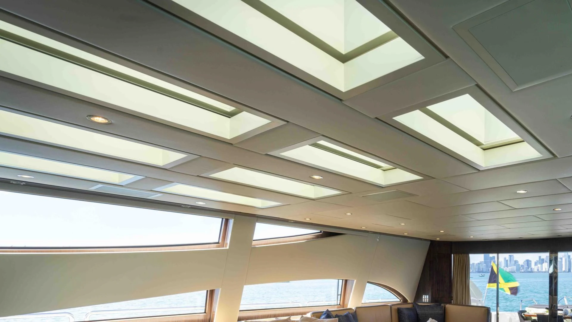 a view of the inside of a building aboard ENCORE Yacht for Sale