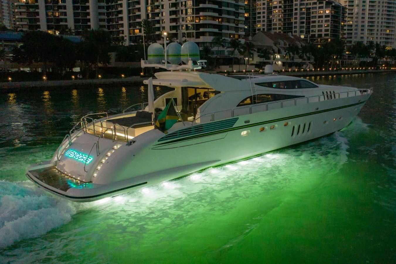a boat on the water aboard ENCORE Yacht for Sale