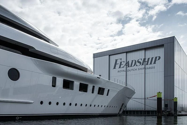 a close-up of a plane aboard BLISS Yacht for Sale