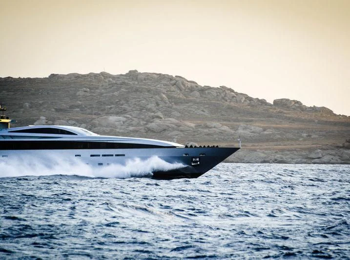 a boat on the water aboard QUEEN BLUE Yacht for Sale