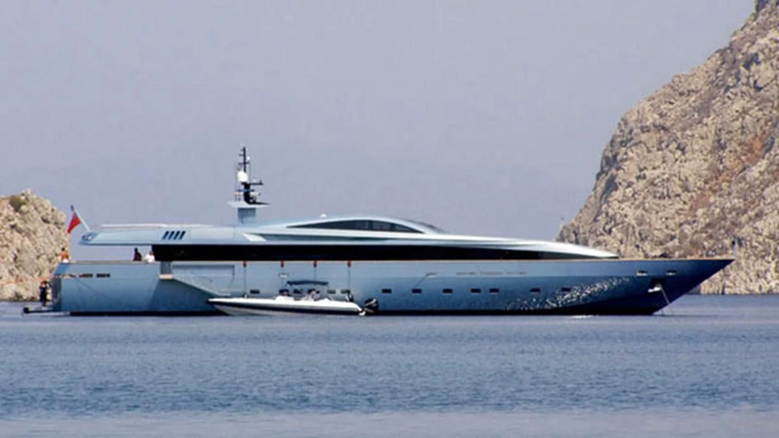 a large cruise ship in the water aboard QUEEN BLUE Yacht for Sale